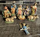 Vintage Fontanini Nativity Set 10 Figures Resin Italy