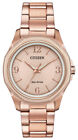 Citizen Eco-Drive Women's AR Rose Gold Chroma Accent Watch 35mm FE7053-51X