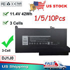 LOT DJ1J0 Battery For Dell Latitude 12 7280 7290 13 7380 7390 14 7480 7490 42Wh
