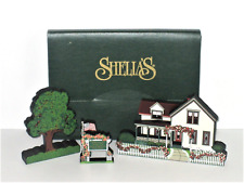 Shelia's Collectibles IRVINE, CA Collection ~ *3* Pcs ~ House, Tree, Sign ~ NIB