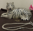 Kate Spade New York meow! Place Your Bets Rhinestone Tiger Clutch Super Rare!