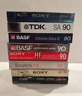 *NEW SEALED* Audio Cassette *LOT OF 8* Mixed Brands *BLANK TAPES* High Fidelity