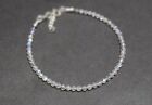 Moonstone 3mm Beads Healing Balance Gemstone Crystal Women Dainty Bracelet Gifts