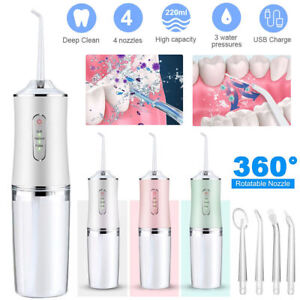 New ListingNew Electric Cordless Water Flosser with Four Nozzles Travel Teeth Cleaner US