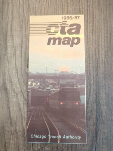 CTA Chicago Transit Authority of Chicago Route Map 1986-87