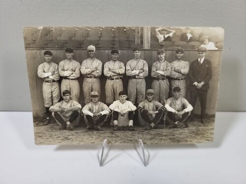 Vintage Antique RPPC Real Photo Postcard Baseball Team early 1900s