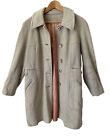 Vintage Women’s Wool Car Coat Tan Beige See Measurements USA Union Made FLAWS