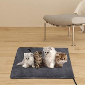 Pet Heating Pad for Dogs Cats w/ Timer Adjustable Temperature Waterproof 80-130F