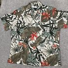 Brioni Shirt Mens M Rayon Button Up Floral Hawaiian Neiman Marcus Italy FLAW