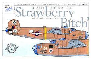 Mike Grant Decals 1/48 B-24D LIBERATOR STRAWBERRY BITCH 9th Air Force