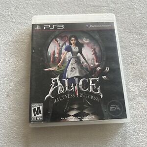 Alice: Madness Returns (Sony PlayStation 3, 2011)  Complete in box