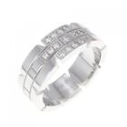 Authentic Cartier Tank Francaise half Diamond Ring  #270-003-825-0498