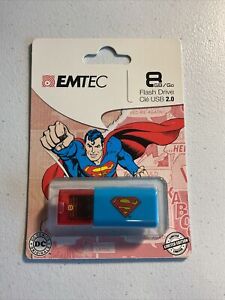 EMTEC Click 8 GB USB 2.0 Flash Drive, Superman
