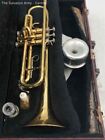 Vintage Gold Brass Beginner & Advanced Musical Instrument Trumpet W/ Carry Case