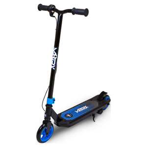 Blue 12V Electric Scooter for Kids Ages 6-12, Powered E-Scooter with Speeds of 8