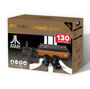 Atari Flashback 12 Gold HDMI Console 130 Classic Games with Pedals AR3080B New