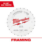 Milwaukee Circular Saw Blade, 6.5in., 24 Tooth, Framing, Model# 48-40-0620