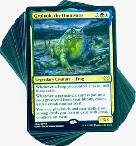 ***Custom Commander Deck*** Grolnok, the Omnivore - Frog Tribal - EDH MTG