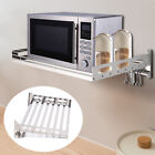 Kitchen Wall Mounted Microwave Rack SS304 Stainless Steel Microwave Oven Shelf
