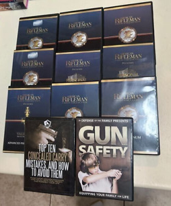 LOT OF 11 DVDS American Rifleman Video Collection Personal Firearm Defense DVDs