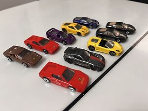 Hot Wheels Ferrari Lot Of 10- 599XX, F50, F512M, 360 Modena, 430 Scuderia Spider