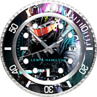 HAMILTON Luxury Wall Clock with Date Magnifier - Elegant Design - Sport Car F1