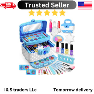 Mozok Kids Makeup Kit for Girl, Frozen Theme Real Play Make Up Toys