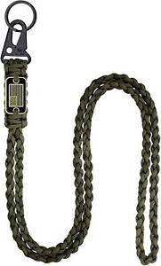 Heavy Duty Paracord Lanyard Necklace Whistles Strap Braided 550 Keychain Lanyard