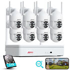 ANRAN 3MP 8CH NVR Outdoor Wireless Security Camera System WIFI IP Audio CCTV Kit