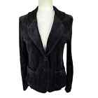 VINTAGE BCBG Max Azria Jacket Womens Black Velvet Fitted Blazer Size Medium