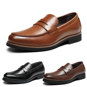 Men Loafer Shoes Dress Shoes Slip-on Penny Business Formal Shoes Size