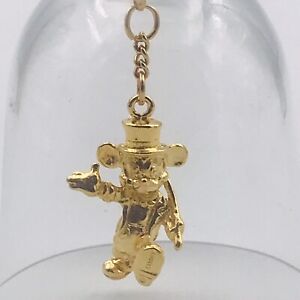 Vintage Disney Mickey Mouse Marching Band Glass Bell w/ Gold Tone Clapper 4.75
