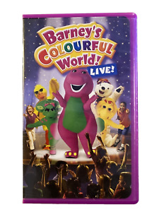Barney Colorful World Live VHS 2004-RARE VINTAGE