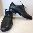 Rockport Men's Business Lite Cap Toe Shoe Oxford Adiprene Black Leather Size 9EW