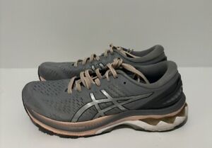 Asics Gel Kayano 27 Womens Size 9 US Gray Pink Running Shoes Sneakers NO INSOLES