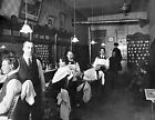 1903 Downings Barber Shop Junction City Kansas Old Photo 8.5