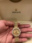Rolex Lady-Datejust 69138 Gold President Bracelet with Gold and White Bezel