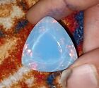 54.95 Ct Natural Opal BLUE Cube Cut Welo Australian Certified Untreated Gemstone