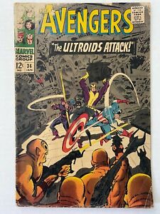 AVENGERS #36 : The Ultroids Attack! (1st Appearance) 1967 🔑 12¢ Marvel Comics