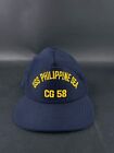 Vintage New Era USS Navy Philippine Sea CG 58 Snapback Hat Adjustable Blue