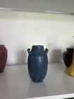 Rookwood pottery vase matte blue speckled mottled XXIX 1929 77-C condition issue