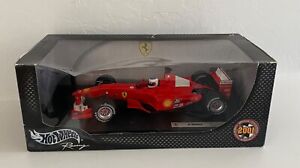 Hot Wheels Launch Edition F2001 Formula One Rubens Barichello Ferrari 1:18 Box