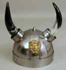 Viking Horn Helmet Medieval Armor Helmet with Horns LARP Cosplay Knight Horn Hat