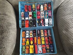 Vintage Lot Diecast 48 Matchbox / Lesney Cars Variety w/ Case #1