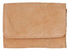 Tan Genuine Leather Suede Box Pipe Accessory Tobacco Pouch - 3082