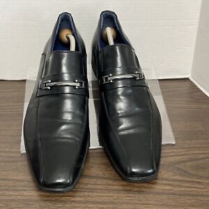 Steve Madden 12 M Men's Loafer Dress Shoe Slip Black M-Nordic  WM910328A