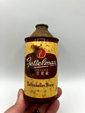 OLD 12oz GETTELMAN Rathskeller (1946) Cone Top Beer Can A. Gettelman Milwaukee