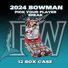 New ListingBrock Porter 2024 Bowman Hobby Case 12 Box Pick Your Player Break 1485