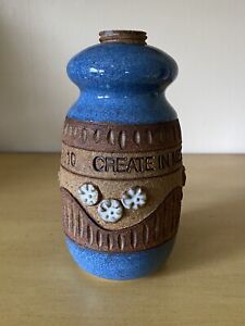 New ListingDown To Earth Pottery Psalm 51:10 Soap Lotion Dispenser -READ
