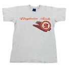 Vintage Virginia Tech Hokies USA Made Single Stitch Striped T-Shirt Mens Large